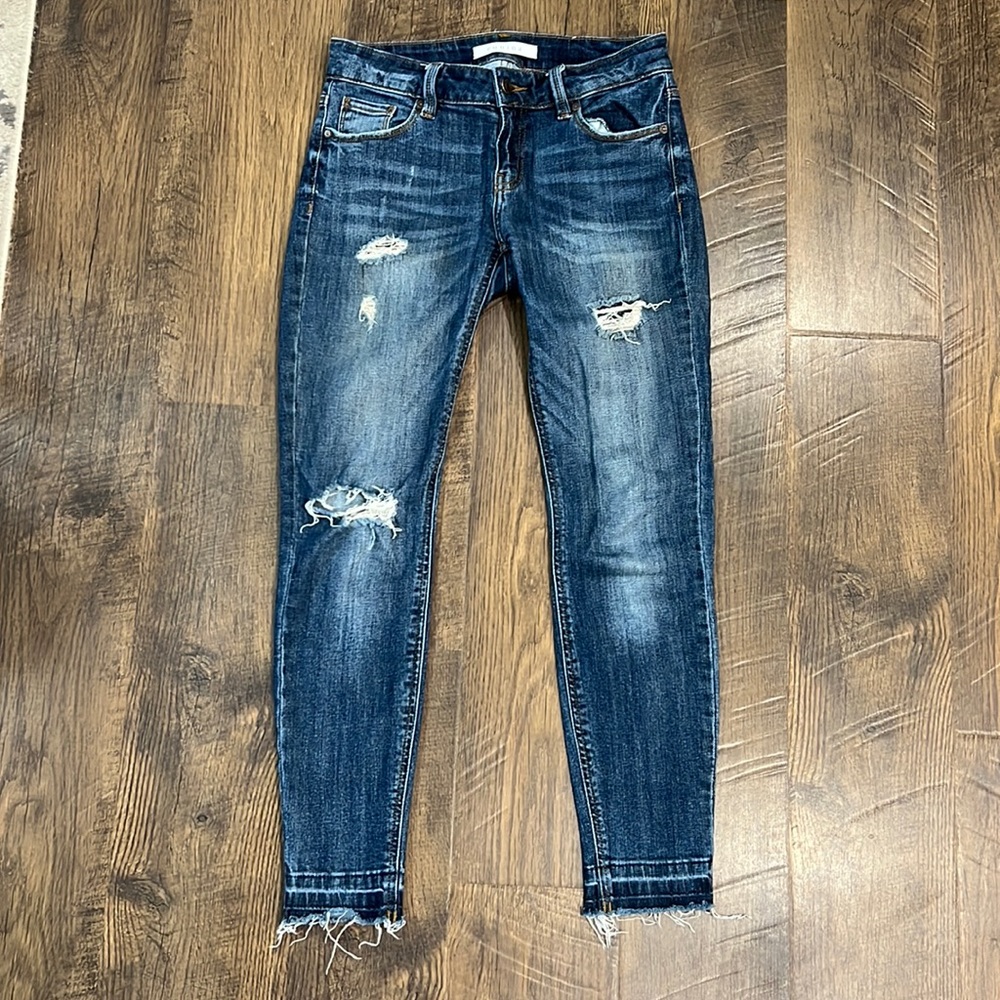 Rubi a distressed cropped skinny jeans